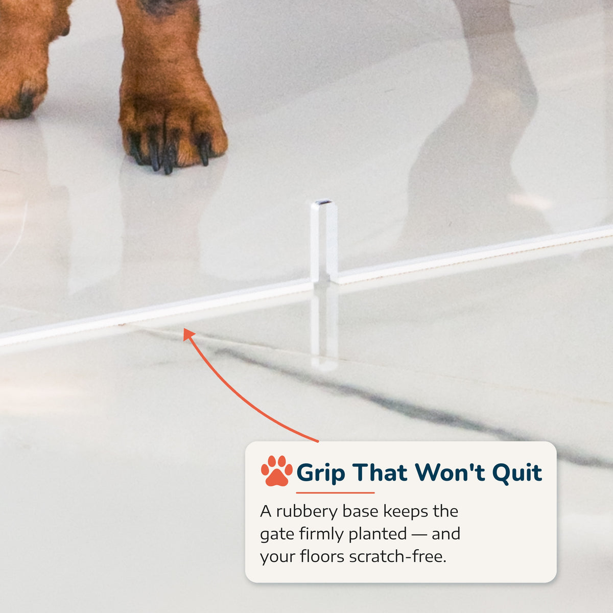 Modular 3-Panel Acrylic Pet Gate