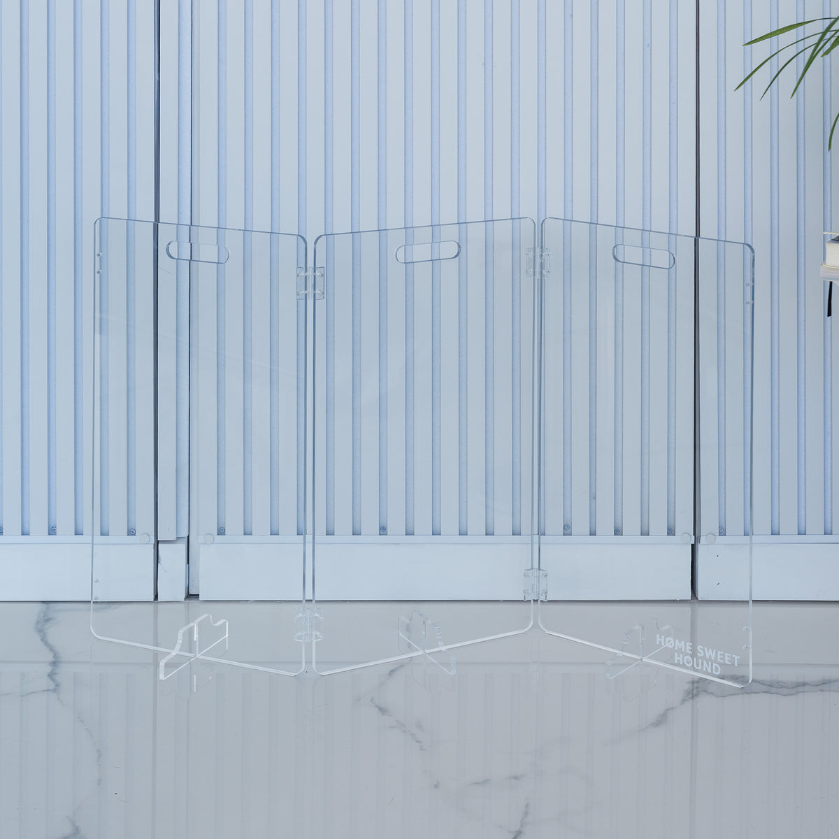Modular 3-Panel Acrylic Pet Gate