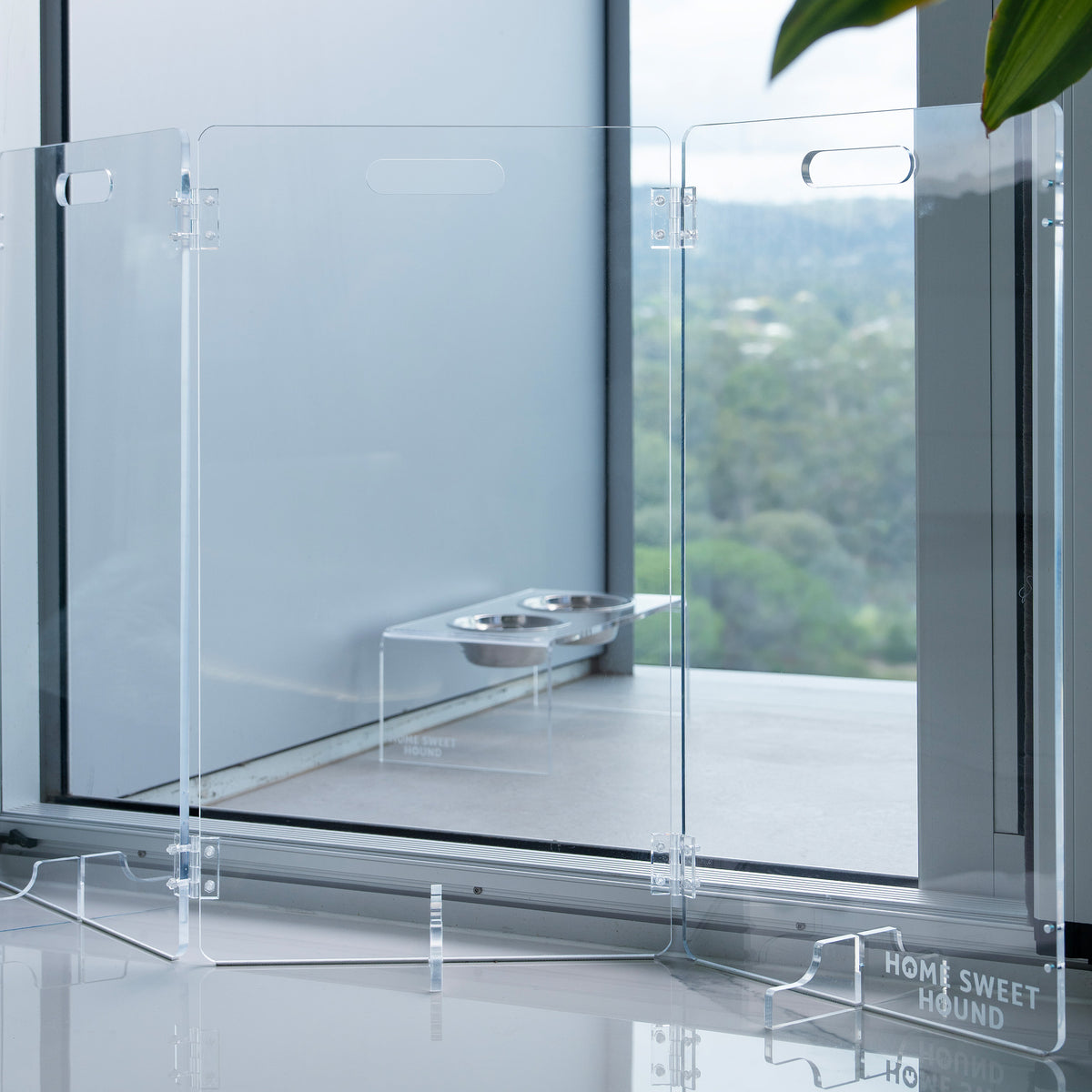 Modular 3-Panel Acrylic Pet Gate