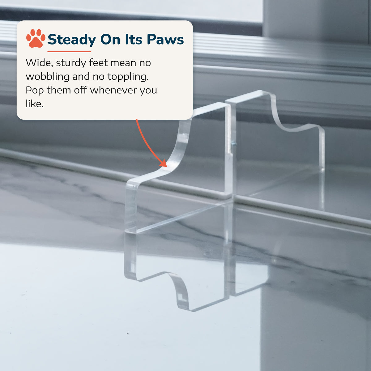 Modular 3-Panel Acrylic Pet Gate