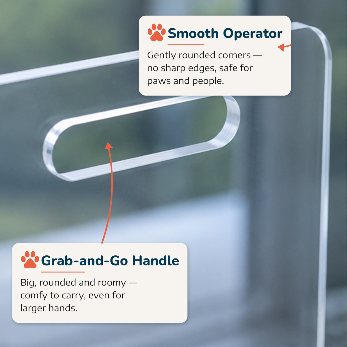 Modular 3-Panel Acrylic Pet Gate
