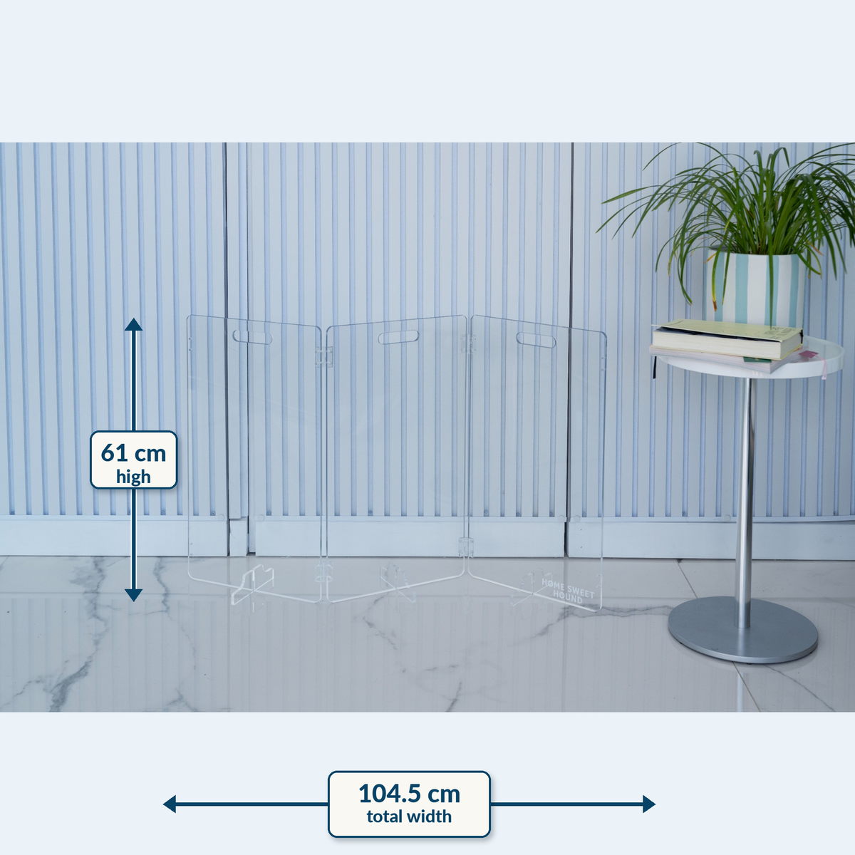 Modular 3-Panel Acrylic Pet Gate