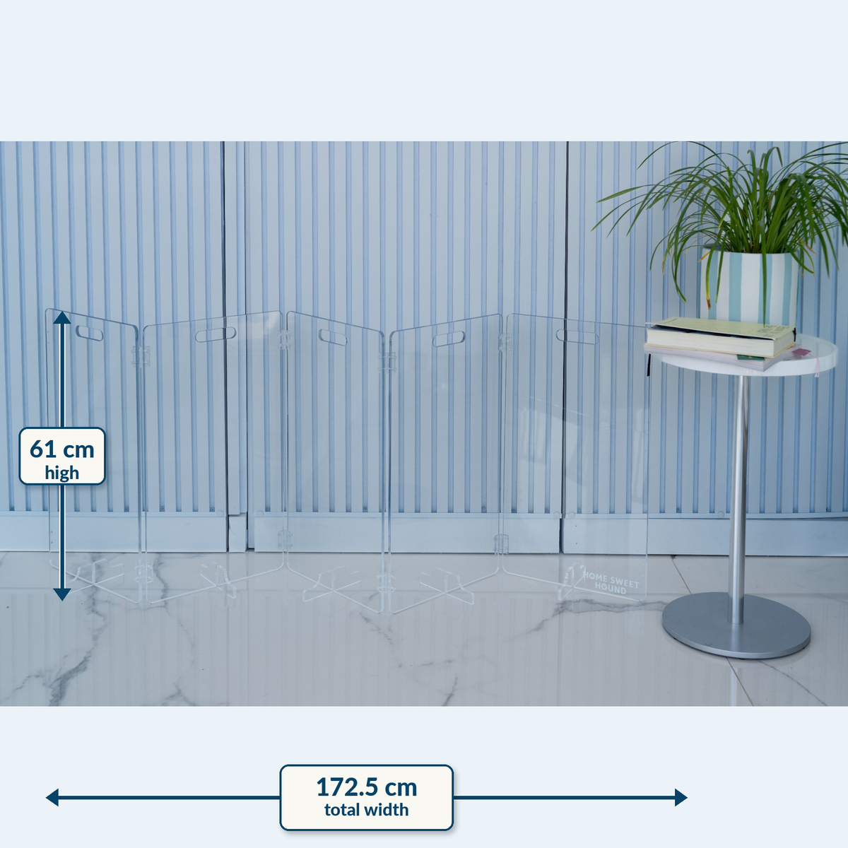 Modular 5-Panel Acrylic Pet Gate