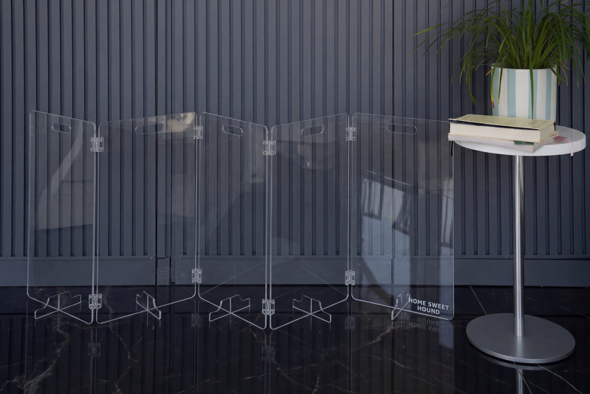 Modular 5-Panel Acrylic Pet Gate