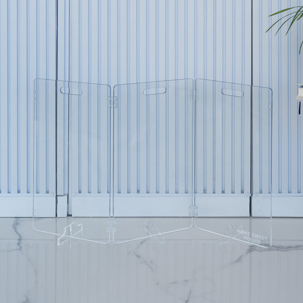 Modular 3-Panel Acrylic Pet Gate