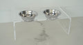 Acrylic Double Bowl Riser