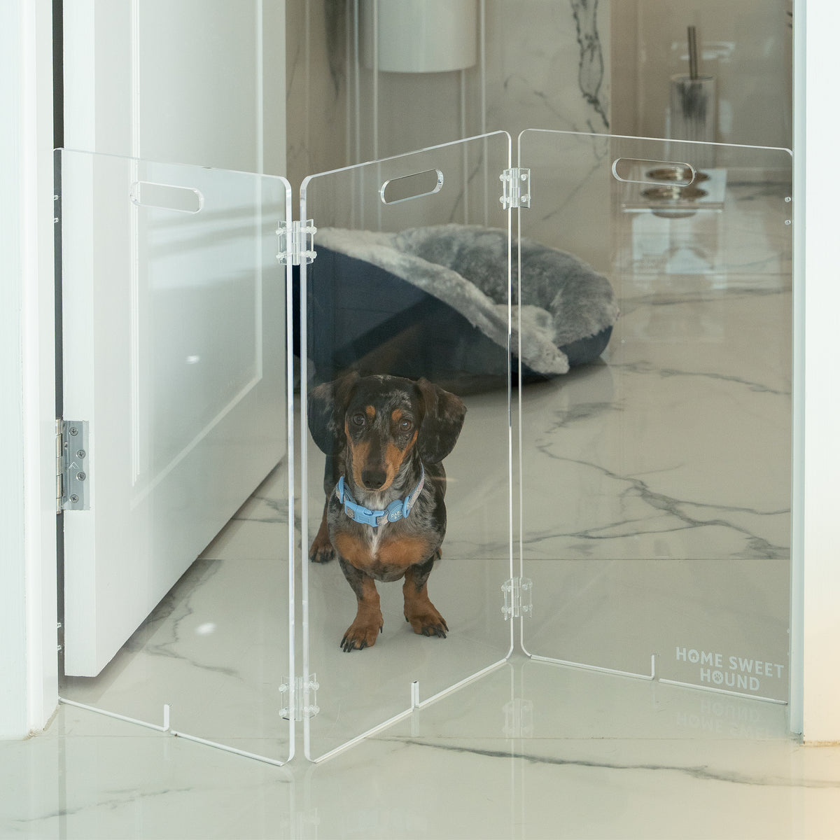 Modular 3-Panel Acrylic Pet Gate